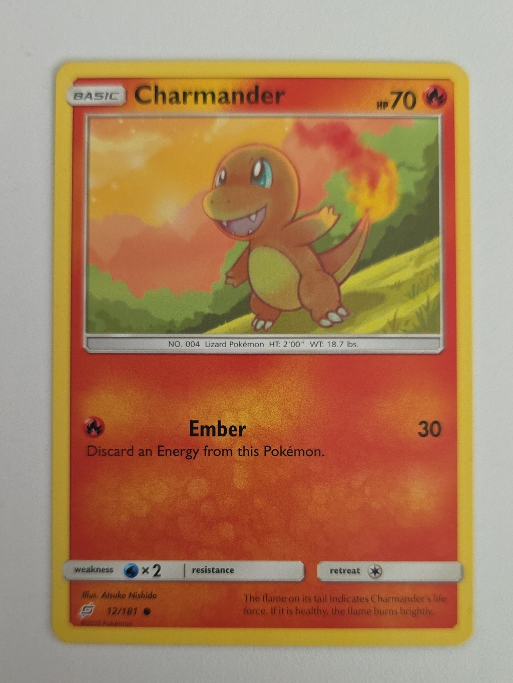 Pokemon Charmander Trading Card